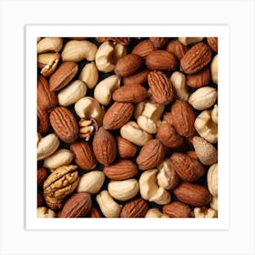 Nuts On The Table Art Print