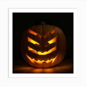 Halloween Pumpkin - Halloween Stock Videos & Royalty-Free Footage Art Print