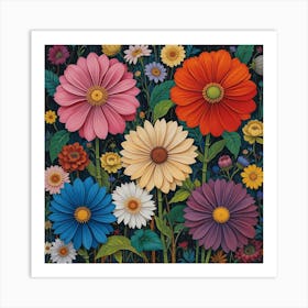 Daisies Art Print