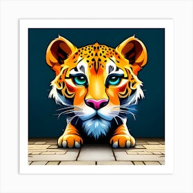 Lion face Art Print