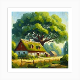 House In The Countryside 1 Art Print