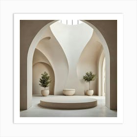 Interior Of A Mosque Art Print