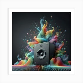 "The Colorful Sounds of iamfy.co: A Digital Symphony of Music and Art Art Print