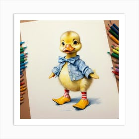 Ducky 40 Art Print