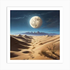 Desert Landscape paintings art print 4 Art Print