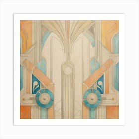 Deco Doorway Art Print