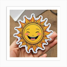 Sun Sticker 1 Art Print