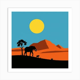 African desert  Art Print