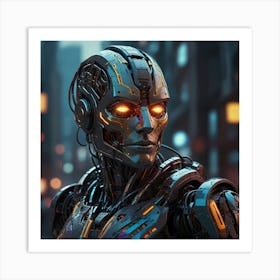 Robotic Humanoid Art Print