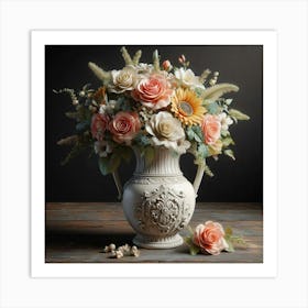 Vase Of Flowers 1 Art Print