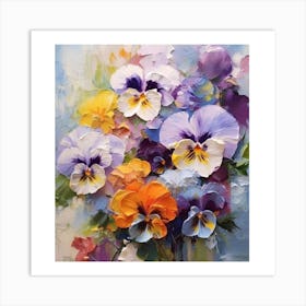 Pansies Art Print