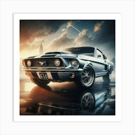 Ford Mustang 1 Vintage Car  Art Print