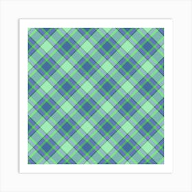 Plaid Fabric 4 Art Print