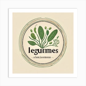 Legumes As A Logo (36) Art Print