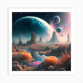 Alien Landscape Art Print