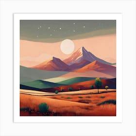 Landscape Painting 105 Art Print