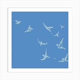 Origami Birds 11 Art Print