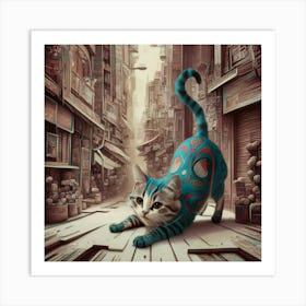 Cat In The City 1 Art Print