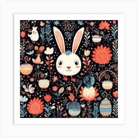 Playful And Whimsical A Pattern Featuring Whimsical Creatures Playful Patterns And A Touch Of Mag 926459648 (2) Art Print