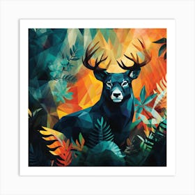 Deer In The Forest 3 Art Print