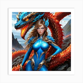 Dragon Girl khg 1 Art Print