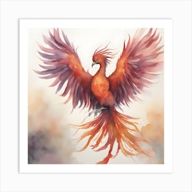 Fiery Phoenix 2 Art Print