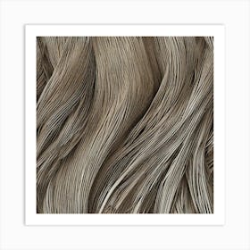 Wavy Hair Texture 1 Art Print