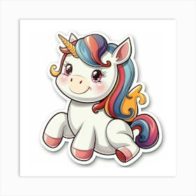 Unicorn Sticker 18 Art Print