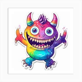 Monster Sticker Art Print