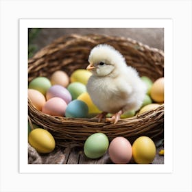 Easter Chick 10 Art Print