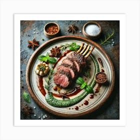 A Beautifully Plated Dish Called Hannibal’S Flame Art Print