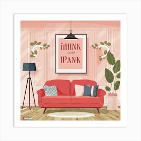 Pink Red Quote Personalised Art Print 23444 (2) Art Print