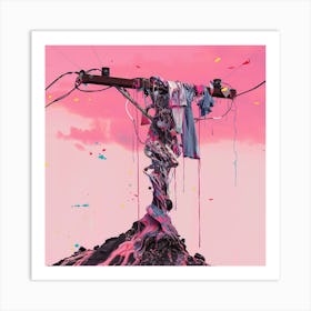 Power Pole Art Print