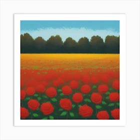 Red Roses Art Print