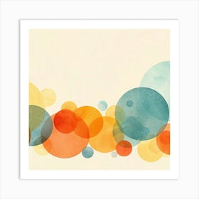 Watercolor Circles 1 Art Print