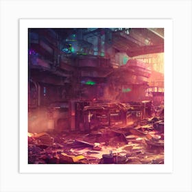 Futuristic City 2 Art Print