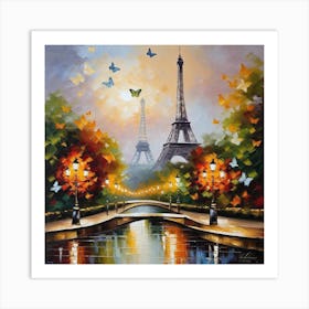 Paris At Night 6 Art Print