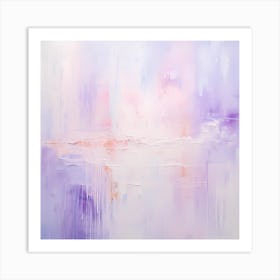 Lilac Serenity: Abstract Whispers Art Print