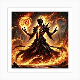 Infernal Flame Art Print