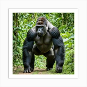 Gorilla In The Forest 1 Art Print