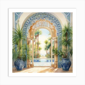 Mediterranean Archway 1 Art Print