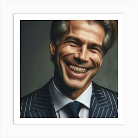 Portrait Of A Smiling Man Art Print