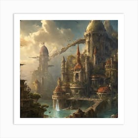 Fantasy City 58 Art Print