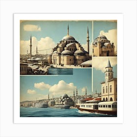 Turkish City paintings 1 Art Print