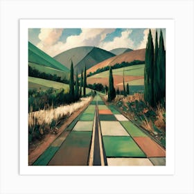 Road To Tuscany Art Print