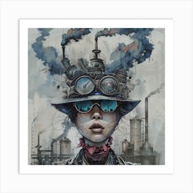 Steampunk Girl 3 Art Print