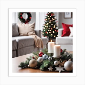 Christmas In The Living Room 2 Art Print