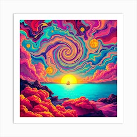 Psychedelic Painting 12 Art Print