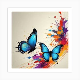 Butterfly Painting 145 Art Print