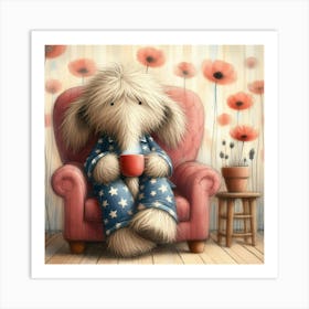 Teddy Bear In Pajamas 4 Art Print